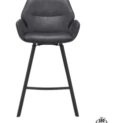 Trendhopper Barstoel Lizz 65cm Bull Antraciet^ Barkrukken