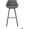 Trendhopper Barstoel Lizz 80cm stof Darkgrey^ Barkrukken