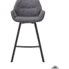 Trendhopper Barstoel Lizz 65cm stof Darkgrey^ Barkrukken