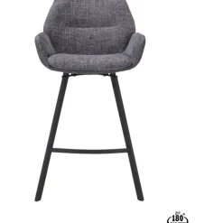 Trendhopper Barstoel Lizz 65cm stof Darkgrey^ Barkrukken