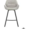 Trendhopper Barstoel Lizz 65cm stof Taupe^ Barkrukken