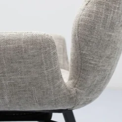 Trendhopper Barstoel Lizz 65cm stof Taupe^ Barkrukken