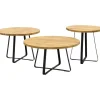 Trendhopper Bijzettafelset van 3 Santiago Ø70, 60 en 50 cm^ Bijzettafels