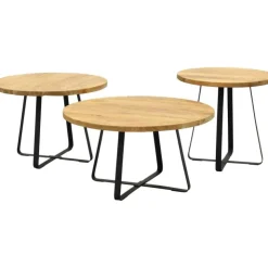 Trendhopper Bijzettafelset van 3 Santiago Ø70, 60 en 50 cm^ Bijzettafels