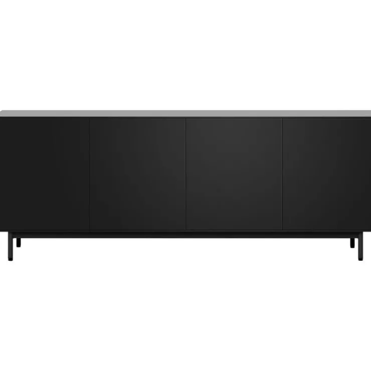 Trendhopper Dressoir Moiano zwart 200 cm^ Dressoirs
