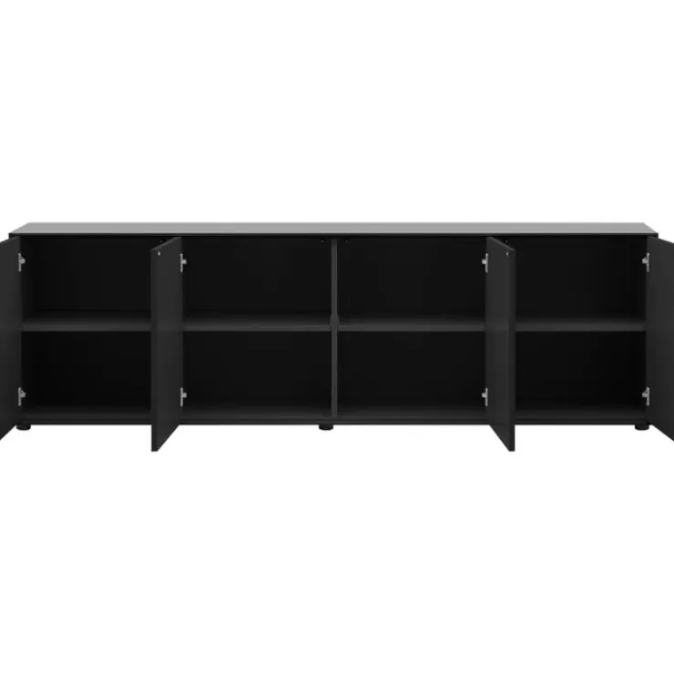 Trendhopper Dressoir Moiano zwart 200 cm^ Dressoirs