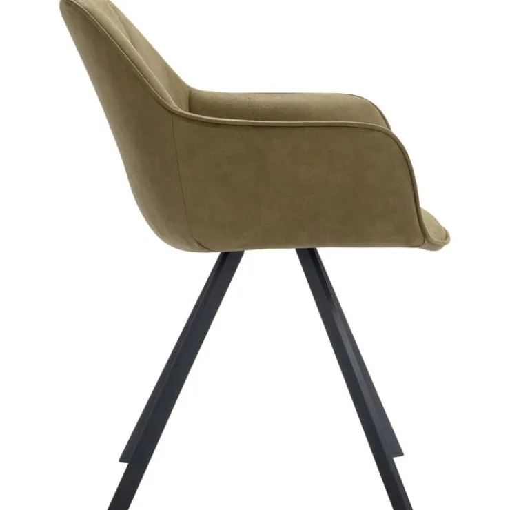 Trendhopper Eetkamerstoel Beatty microleder Moss^ Eetkamerstoelen