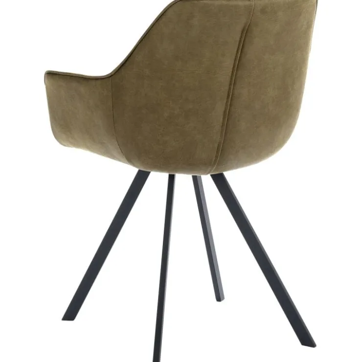 Trendhopper Eetkamerstoel Beatty microleder Moss^ Eetkamerstoelen