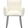Trendhopper Eetkamerstoel Dozza Teddy wit^ Eetkamerstoelen