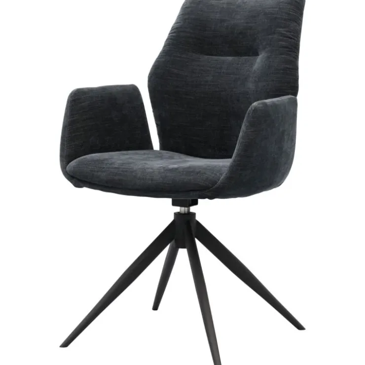Trendhopper Eetkamerstoel Pula Black^ Eetkamerstoelen