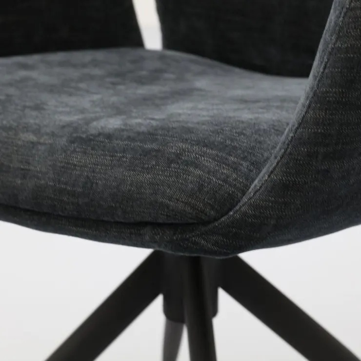 Trendhopper Eetkamerstoel Pula Black^ Eetkamerstoelen