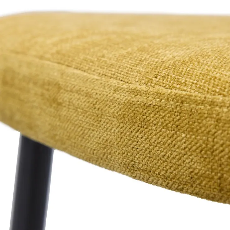 Trendhopper Eetkamerstoel Udine Mustard^ Eetkamerstoelen