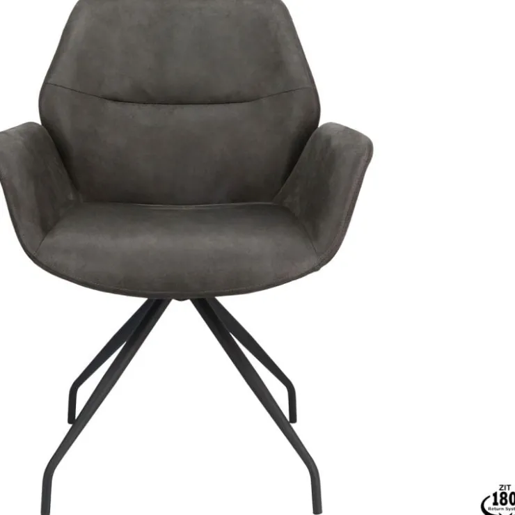Trendhopper Eetkamerstoel Vieve Bull Antraciet^ Eetkamerstoelen