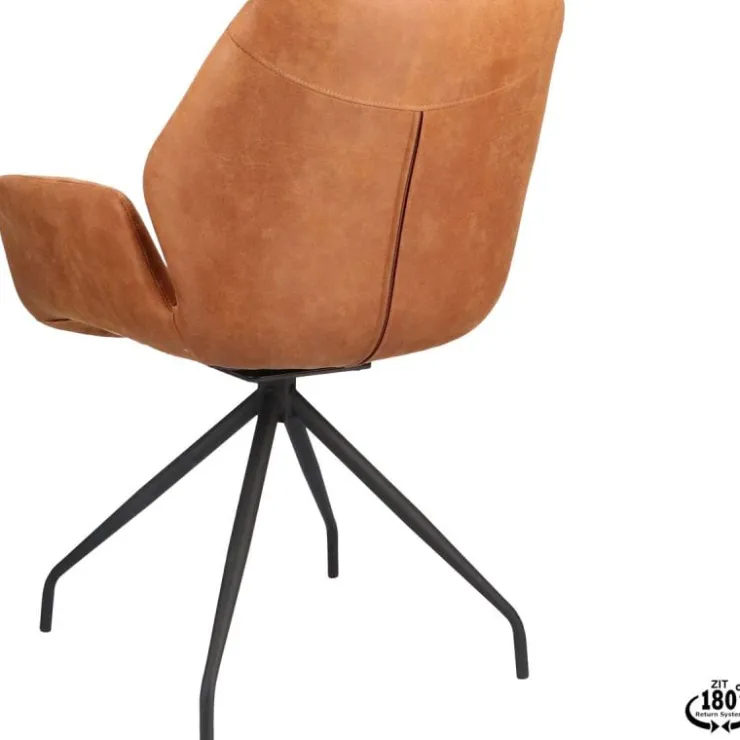 Trendhopper Eetkamerstoel Vieve Bull Camel^ Eetkamerstoelen