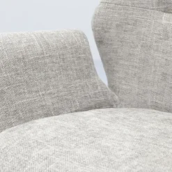 Trendhopper Eetkamerstoel Vieve stof Taupe^ Eetkamerstoelen