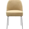 Trendhopper Eetkamerstoel Vogue Gear Camel met chromen poten^ Eetkamerstoelen