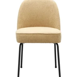 Trendhopper Eetkamerstoel Vogue Gear Camel met zwarte poten^ Eetkamerstoelen