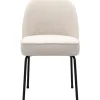 Trendhopper Eetkamerstoel Vogue Gear Natural met zwarte poten^ Eetkamerstoelen