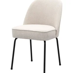 Trendhopper Eetkamerstoel Vogue Gear Natural met zwarte poten^ Eetkamerstoelen