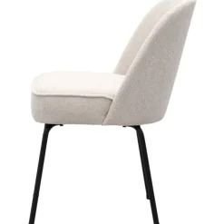 Trendhopper Eetkamerstoel Vogue Gear Natural met zwarte poten^ Eetkamerstoelen