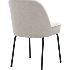 Trendhopper Eetkamerstoel Vogue Gear Natural met zwarte poten^ Eetkamerstoelen