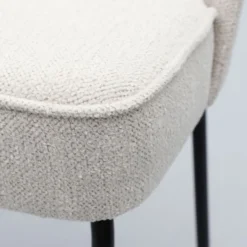 Trendhopper Eetkamerstoel Vogue Gear Natural met zwarte poten^ Eetkamerstoelen