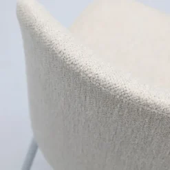 Trendhopper Eetkamerstoel Vogue Gear Natural met chromen poten^ Eetkamerstoelen