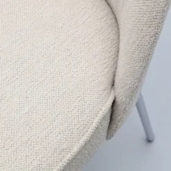 Trendhopper Eetkamerstoel Vogue Gear Natural met chromen poten^ Eetkamerstoelen