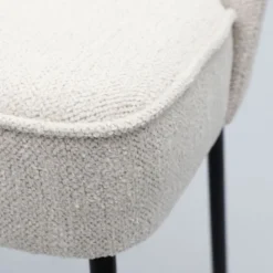 Trendhopper Eetkamerstoel Vogue Gear Powder met zwarte poten^ Eetkamerstoelen