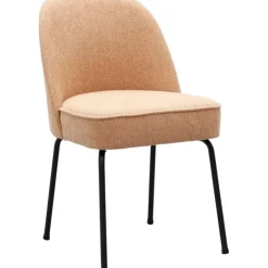 Trendhopper Eetkamerstoel Vogue Gear Powder met zwarte poten^ Eetkamerstoelen
