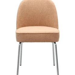 Trendhopper Eetkamerstoel Vogue Gear Powder met chromen poten^ Eetkamerstoelen