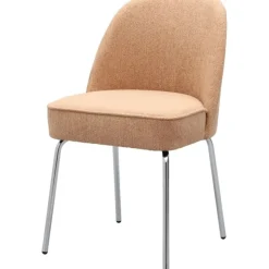 Trendhopper Eetkamerstoel Vogue Gear Powder met chromen poten^ Eetkamerstoelen
