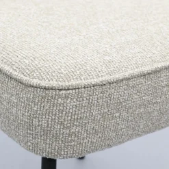 Trendhopper Eetkamerstoel Vogue Lima Beige met zwarte poten^ Eetkamerstoelen