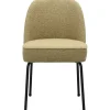 Trendhopper Eetkamerstoel Vogue Lima Curry met zwarte poten^ Eetkamerstoelen