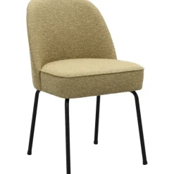 Trendhopper Eetkamerstoel Vogue Lima Curry met zwarte poten^ Eetkamerstoelen