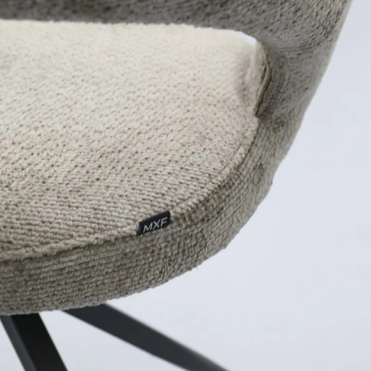 Trendhopper Eetkamerstoel Yuna Movie Taupe^ Eetkamerstoelen