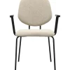Trendhopper Eetkamerstoel Zelo met arm Beige^ Eetkamerstoelen