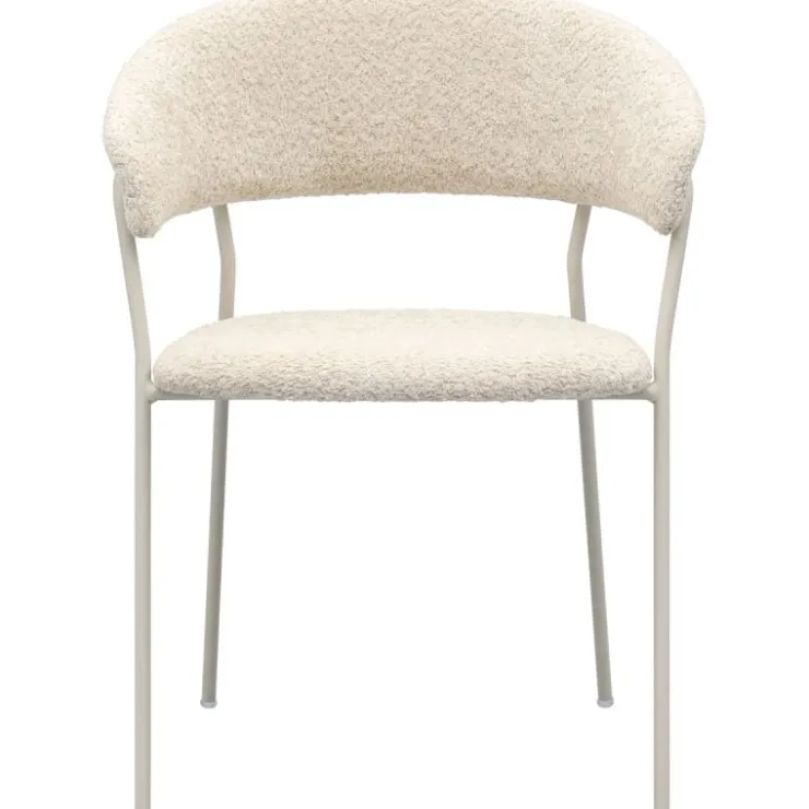 Trendhopper Eetkamerstoel Zeri met beige frame^ Eetkamerstoelen