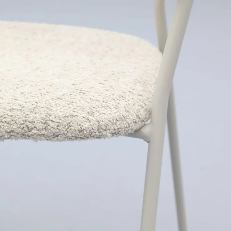 Trendhopper Eetkamerstoel Zeri met beige frame^ Eetkamerstoelen
