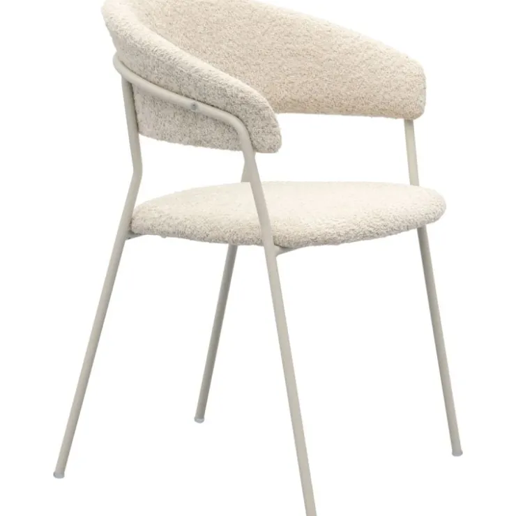 Trendhopper Eetkamerstoel Zeri met beige frame^ Eetkamerstoelen