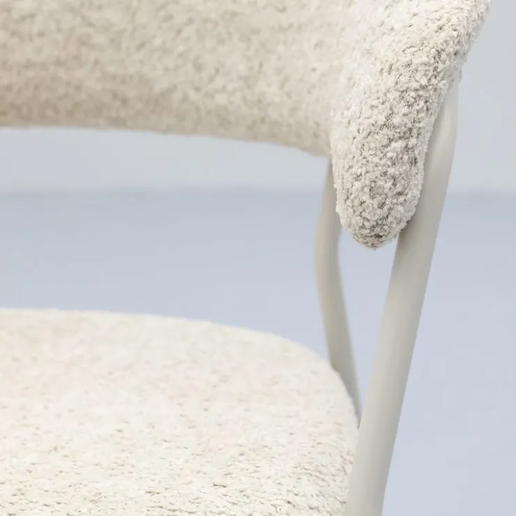Trendhopper Eetkamerstoel Zeri met beige frame^ Eetkamerstoelen