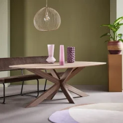 Trendhopper Eettafel Haiko Deens ovaal^ Eetkamertafels