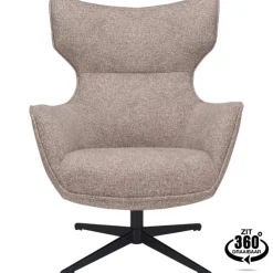 Trendhopper Fauteuil Bresso Mokka^ Fauteuils