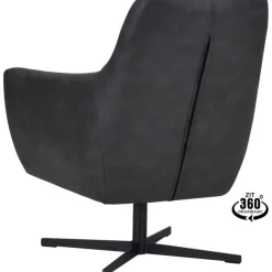 Trendhopper Fauteuil Helin Bull Antraciet^ Fauteuils