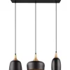 Trendhopper Hanglamp Chiraz mat zwart Excl. 3x E27 4,9W^ Bureau- & Tafellampen