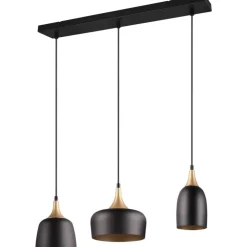 Trendhopper Hanglamp Chiraz mat zwart Excl. 3x E27 4,9W^ Bureau- & Tafellampen