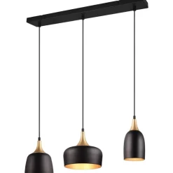 Trendhopper Hanglamp Chiraz mat zwart Excl. 3x E27 4,9W^ Bureau- & Tafellampen