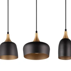 Trendhopper Hanglamp Chiraz mat zwart Excl. 3x E27 4,9W^ Bureau- & Tafellampen