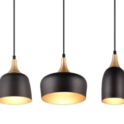 Trendhopper Hanglamp Chiraz mat zwart Excl. 3x E27 4,9W^ Bureau- & Tafellampen