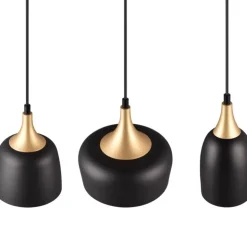 Trendhopper Hanglamp Chiraz mat zwart Excl. 3x E27 4,9W^ Bureau- & Tafellampen